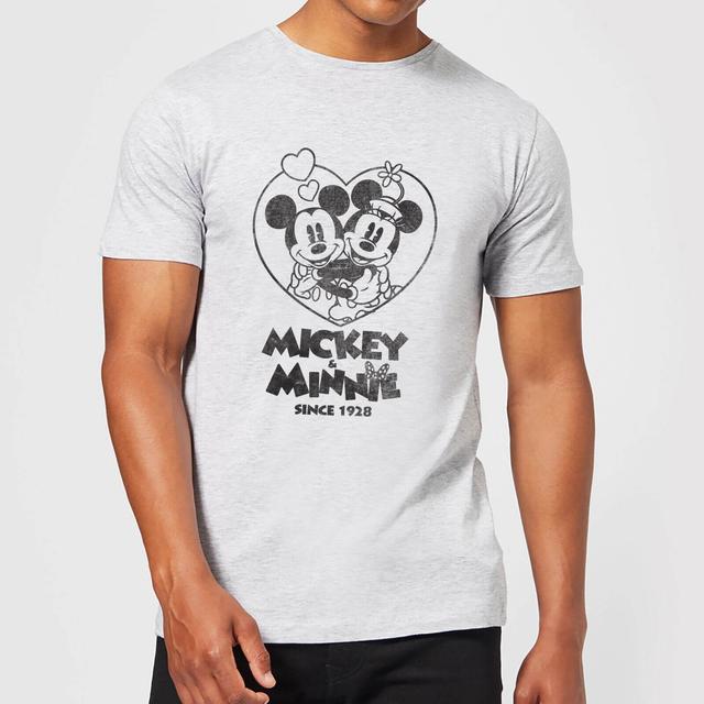 Disney Minnie Mickey Since 1928 T-Shirt - Grau - S - Grey on Productcaster.