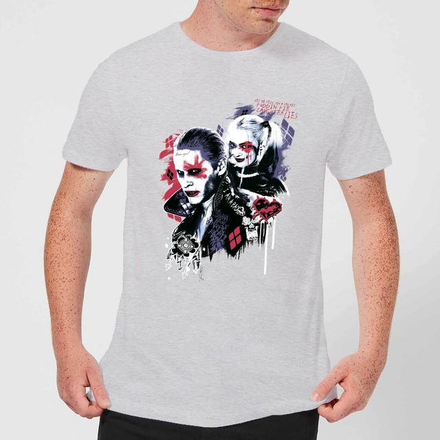 DC Comics Suicide Squad Harleys Puddin T-Shirt - Grau - M - Grey on Productcaster.