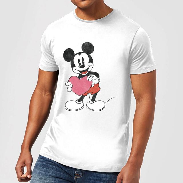 Disney Mickey Mouse Heart Gift T-Shirt - White - S - White on Productcaster.