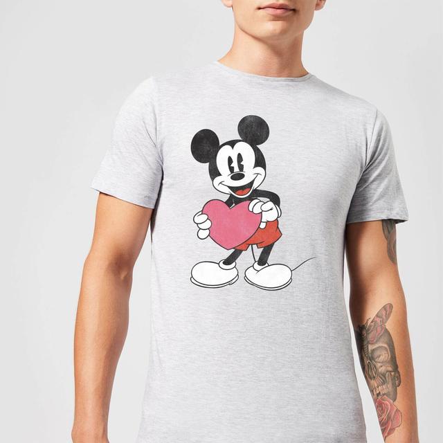 Disney Mickey Mouse Heart Gift T-Shirt - Grau - M - Grey on Productcaster.