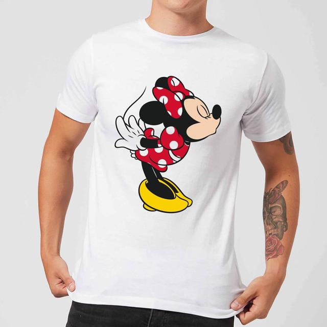 Disney Mickey Mouse Minnie Split Kiss T-Shirt - White - M - Vit on Productcaster.