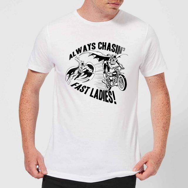 Camiseta DC Comics Batman "Always Chasin'" - Hombre - Blanco - XXL - Negro on Productcaster.