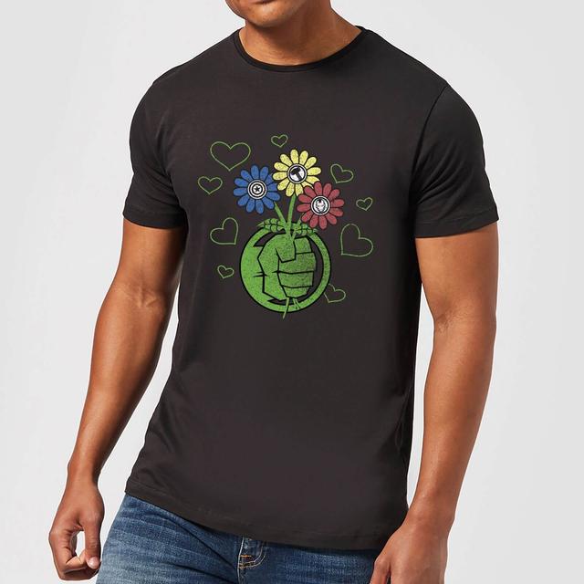 Camiseta Marvel Vengadores "Puño Hulk Flor" - Hombre - Negro - M on Productcaster.