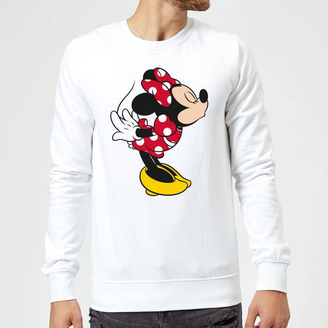 Disney Mickey Mouse Minnie Split Kiss Sweatshirt - White - S on Productcaster.