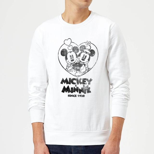 Sudadera Disney Mickey Mouse Mickey & Minnie Since 1928 - Hombre - Blanco - XXL - Blanco on Productcaster.