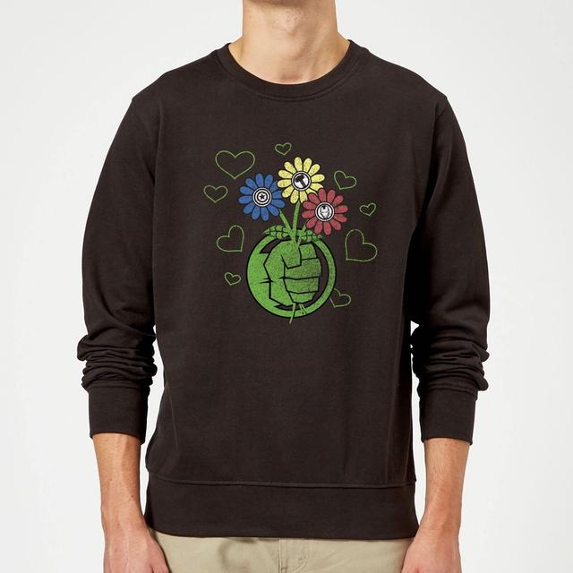 Marvel Avengers Hulk Flower Pullover - Schwarz - M - Schwarz on Productcaster.