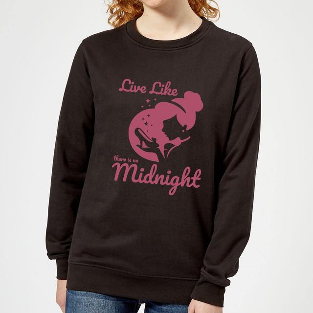 Sweat Femme Vis Comme S'il N'y Avait Pas de Minuit - Cendrillon (Princesse Disney) - Noir - L - Noir on Productcaster.