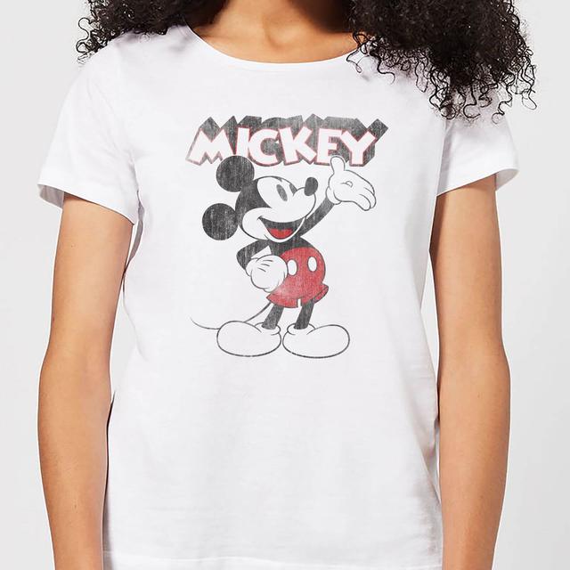 Camiseta Disney Mickey Mouse Presentación - Mujer - Blanco - S on Productcaster.