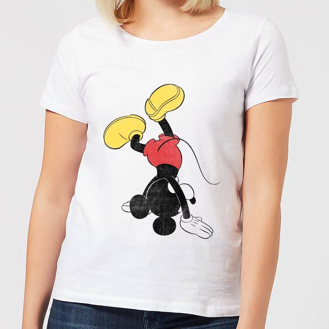 Camiseta Disney Mickey Mouse Haciendo el Pino - Mujer - Blanco - S on Productcaster.