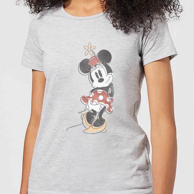 Camiseta Disney Mickey Mouse Minnie Offset - Mujer - Gris - 4XL - Gris on Productcaster.