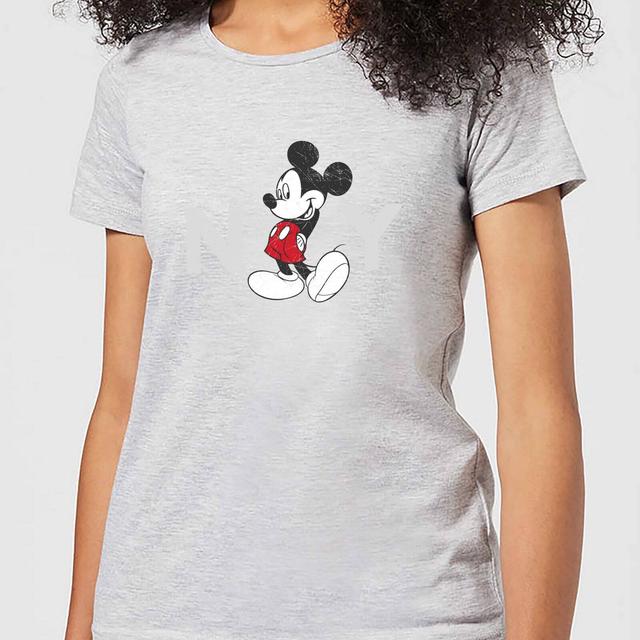 T-Shirt Femme Mickey Mouse NY (Disney) - Gris - S - Gris on Productcaster.