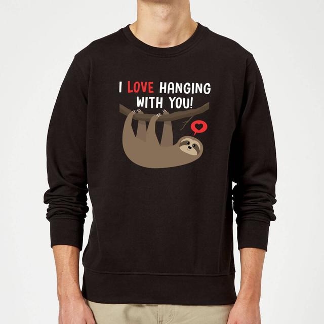 I Love Hanging With You Pullover - Schwarz - XL - Schwarz on Productcaster.