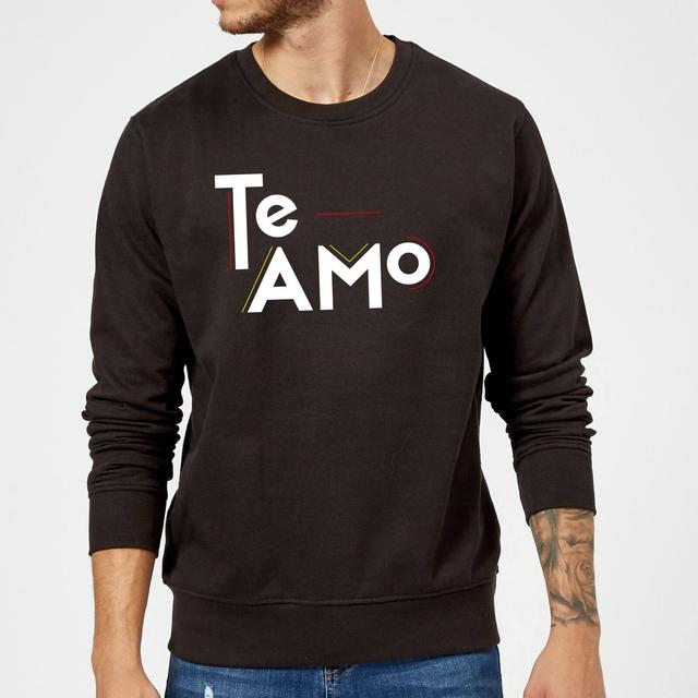 Te Amo Block Pullover - Schwarz - XXL - Schwarz on Productcaster.