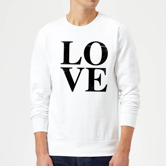 Love TextuRot Pullover - Weiß - XXL - Weiß on Productcaster.