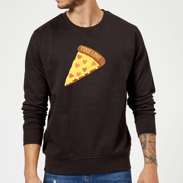 True Love Pizza Pullover - Schwarz - L - Schwarz on Productcaster.