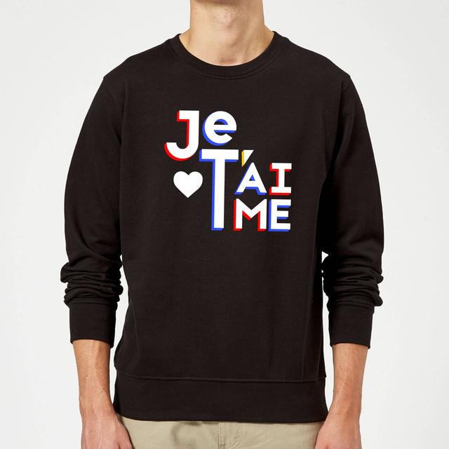 Je T'aime Sweatshirt - Black - L - Black on Productcaster.