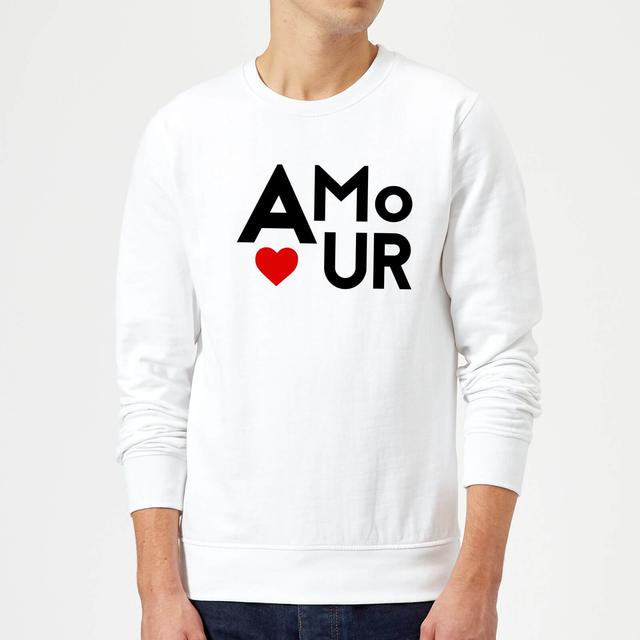 Amour Block Sweatshirt - White - M - White on Productcaster.