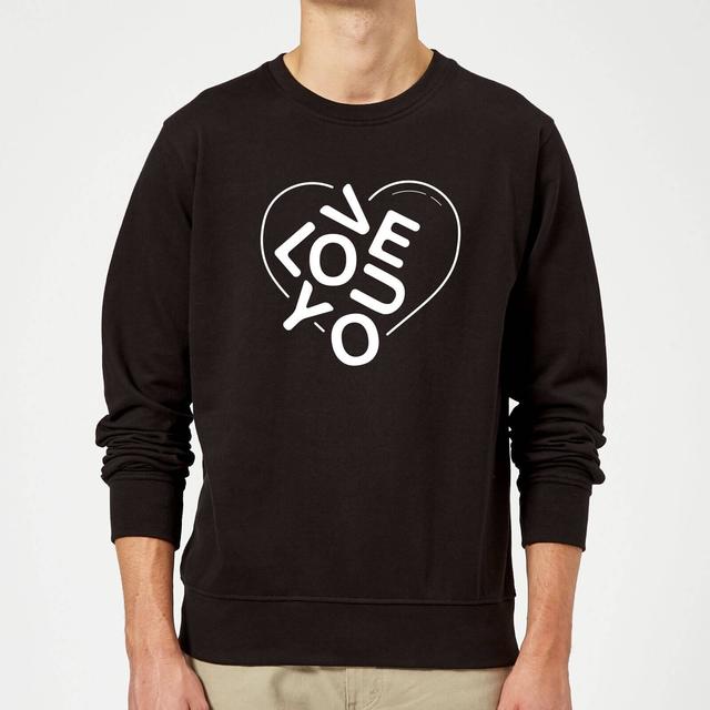 Love You Jumble Sweatshirt - Black - XXL - Black on Productcaster.