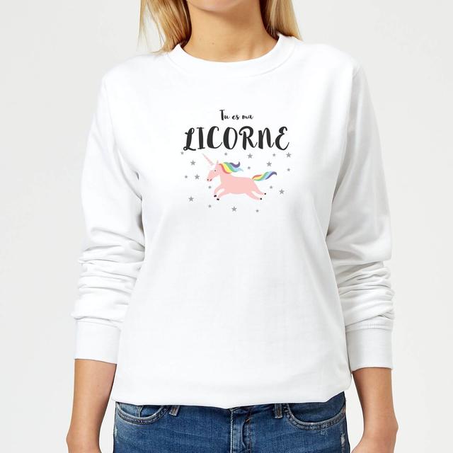 Tu Es Ma Licorne Frauen Pullover - Weiß - L - Weiß on Productcaster.