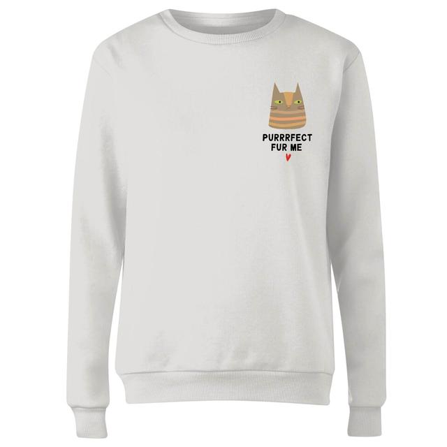 Purrrfect Fur Me Women's Sweatshirt - White - XS - White on Productcaster.