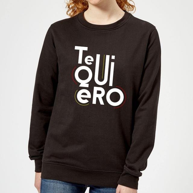 Te Quiero Women's Sweatshirt - Black - 5XL - Black on Productcaster.