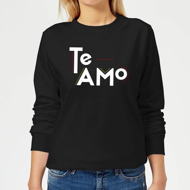 Te Amo Block Frauen Pullover - Schwarz - M - Schwarz on Productcaster.