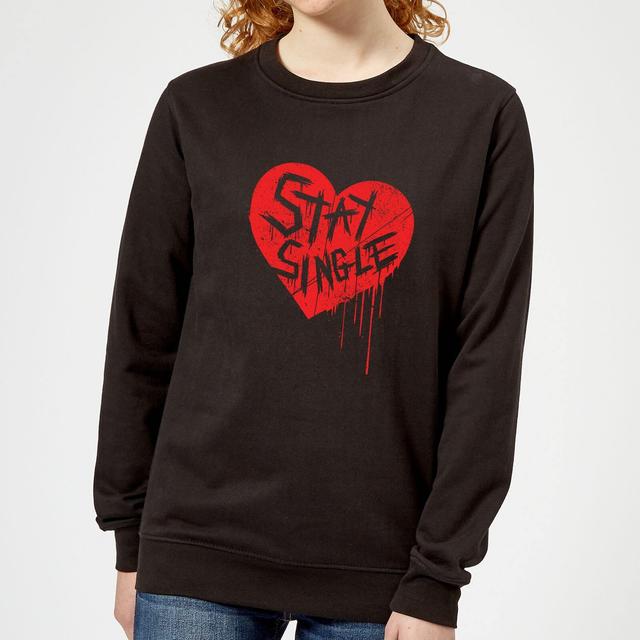 Stay Single Frauen Pullover - Schwarz - S - Schwarz on Productcaster.