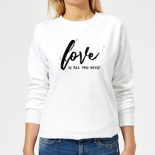 Love Is All You Need Women's Sweatshirt - White - XS - White on Productcaster.