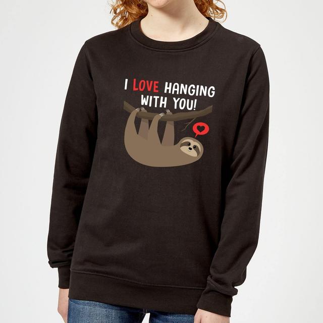 I Love Hanging With You Frauen Pullover - Schwarz - XXL - Schwarz on Productcaster.