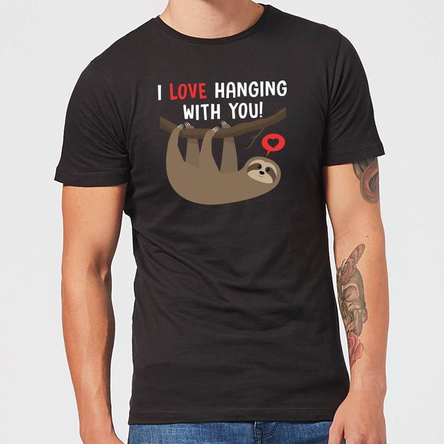 I Love Hanging With You T-Shirt - Black - XL - Schwarz on Productcaster.