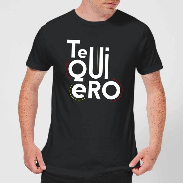 Te Quiero T-Shirt - Black - M - Schwarz on Productcaster.