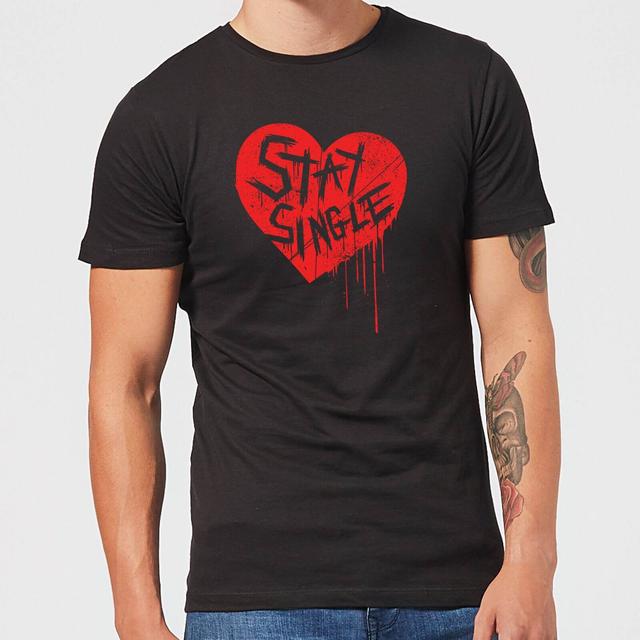 Stay Single T-Shirt - Black - XXL - Schwarz on Productcaster.