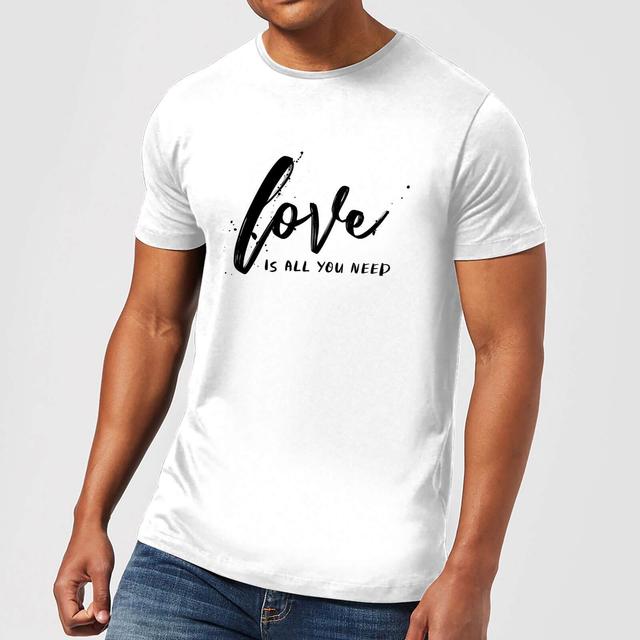 Love Is All You Need T-Shirt - White - S - White on Productcaster.