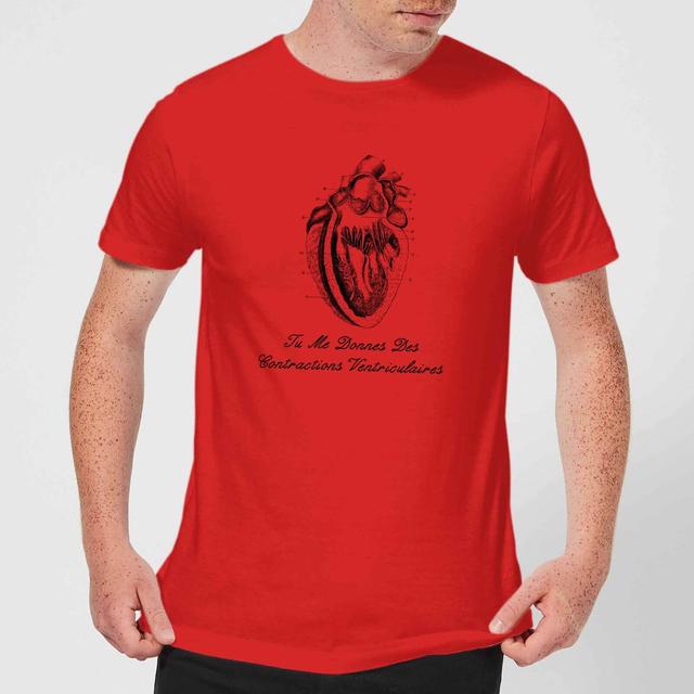 Premature Ventricular Contractions (FR) T-Shirt - Red - XL - Red on Productcaster.