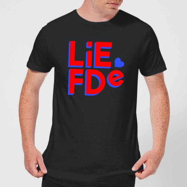 Liefde Block T-Shirt - Black - S - Schwarz on Productcaster.