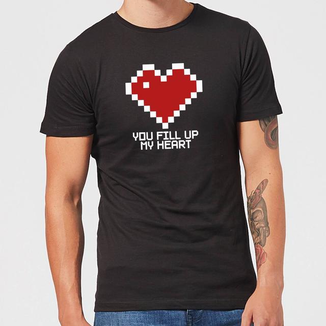 You Fill Up My Heart T-Shirt - Black - XL - Schwarz on Productcaster.