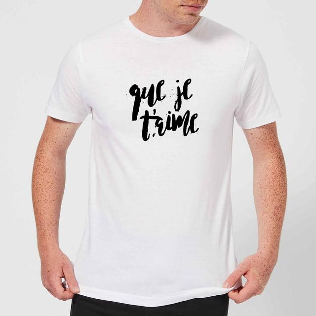 Que Je T’aime T-Shirt - White - XXL - Weiß on Productcaster.