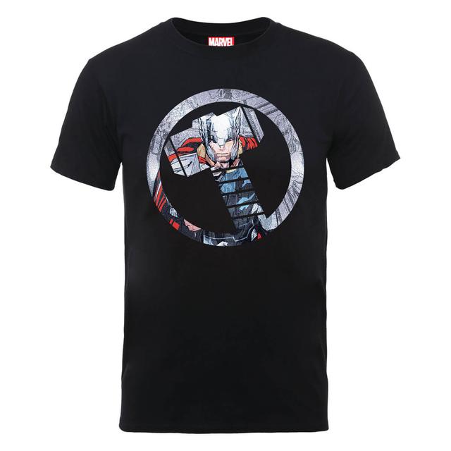 Marvel Avengers Assemble Thor Montage T-Shirt - Black - L on Productcaster.