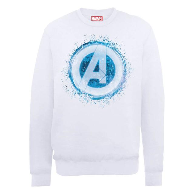 Marvel Avengers Assemble Glowing Logo Sweatshirt - White - M on Productcaster.