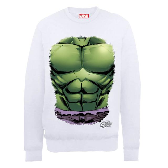 Marvel Avengers Assemble Hulk Chest Sweatshirt - White - XL - Weiß on Productcaster.