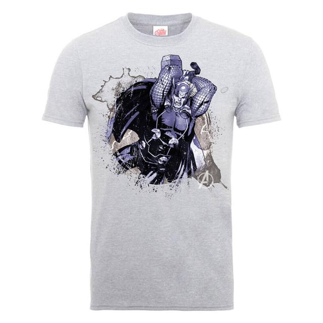 Marvel Avengers Assemble Thor Splash T-Shirt - Grau - L on Productcaster.