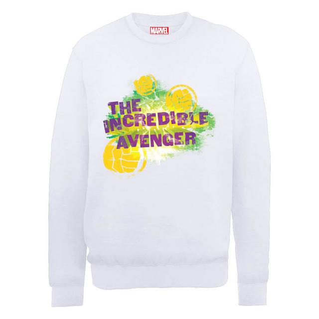 Marvel Avengers Hulk The Incredible Avenger Sweatshirt - White - XL - Weiß on Productcaster.