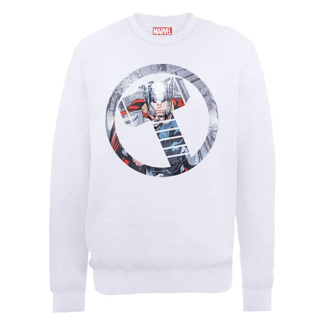 Marvel Avengers Assemble Hulk Montage Sweatshirt - White - M - White on Productcaster.