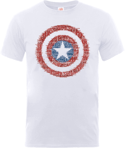 Marvel Avengers Assemble Captain America Super Soldier T-Shirt - Weiß - XL on Productcaster.