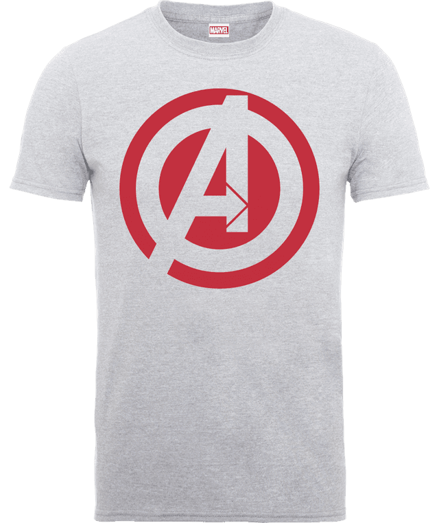 Marvel Avengers Assemble Captain America Logo T-Shirt - Grau - XXL on Productcaster.