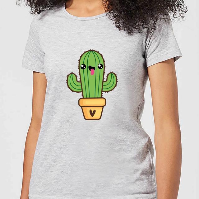 Cactus Love Women's T-Shirt - Grey - 5XL - Grau on Productcaster.