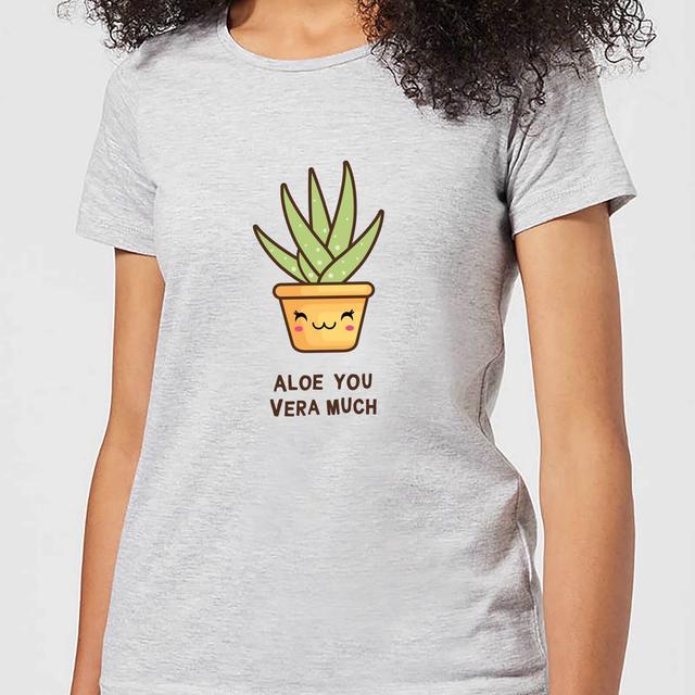 Aloe You Vera Much Women's T-Shirt - Grey - M - Grau on Productcaster.