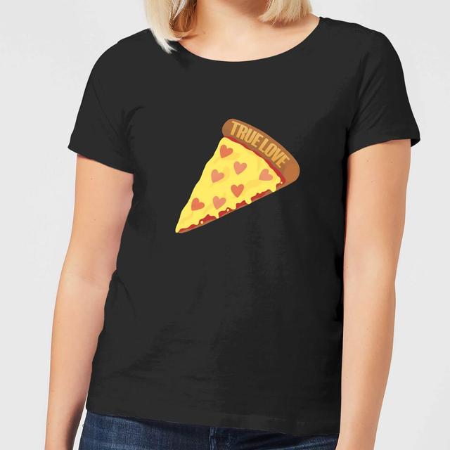 True Love Pizza Women's T-Shirt - Black - XXL - Black on Productcaster.