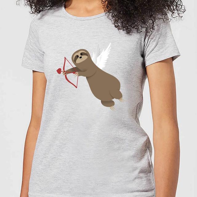 Sloth Cupid Women's T-Shirt - Grey - L - Grau on Productcaster.