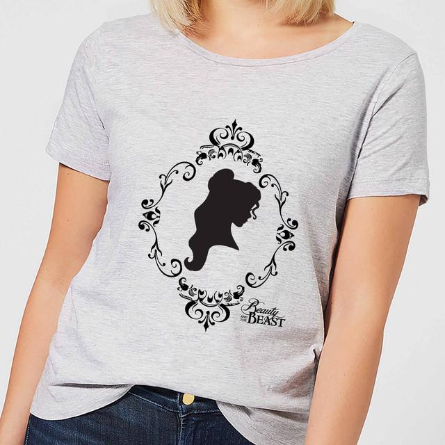 Camiseta Disney La Bella y la Bestia Silueta Bella - Mujer - Gris - M - Gris on Productcaster.